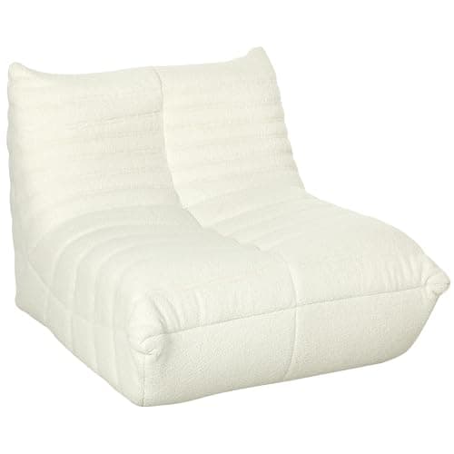 HOMCOM Giant Fireside Bean Bag Chair for Adults, Brown