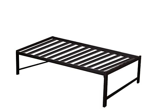 Kings Brand Twin Black Metal High Rise Platform Daybed with Pop-Up Trundle