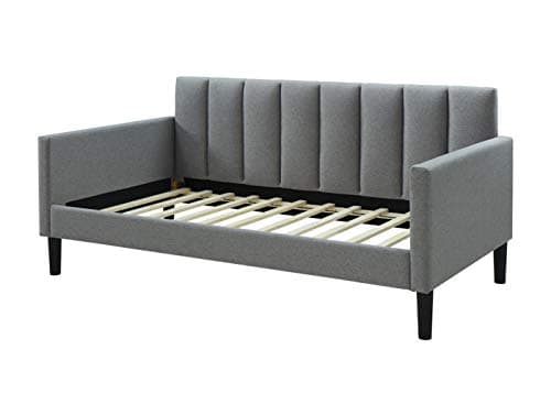LuXeo Bristol Gray Upholstered Twin Daybed