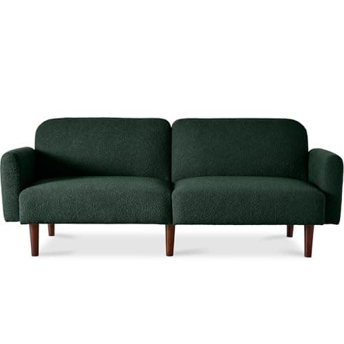 Best Choice Products 77" Mid Century Modern Boucle Loveseat Sofa - Evergreen