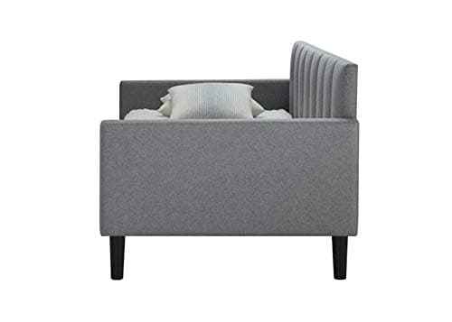 LuXeo Bristol Gray Upholstered Twin Daybed