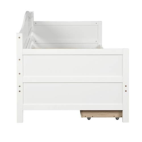 Twin Daybed with Storage, White, Easy Assembly, No Box Spring Needed