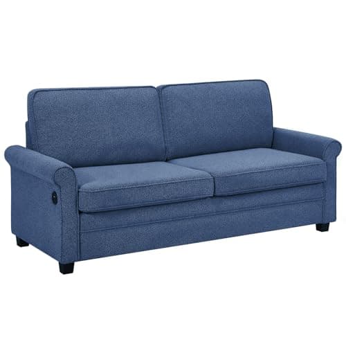 2-in-1 Full Size Pull Out Sofa Bed with Memory Foam, USB Port, Dark Grey Loveseat Couch