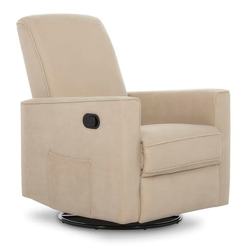 Raleigh Upholstered Swivel Glider Rocking Chair for Nursery, Certified & Reclining