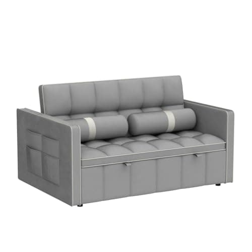 Convertible Velvet Sleeper Sofa Bed for Small Spaces