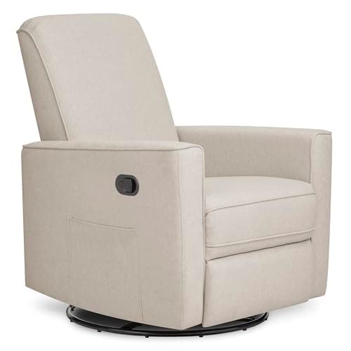 Raleigh Upholstered Swivel Glider Rocking Chair for Nursery, Certified & Reclining