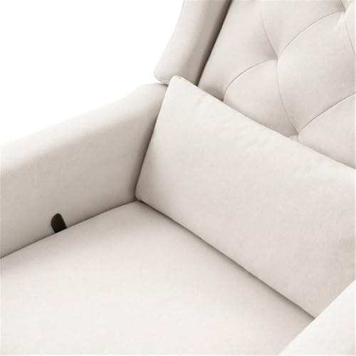 DaVinci Everly Recliner & Glider in Performance Cream Eco-Weave