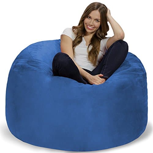 Charcoal Giant Chill Sack Bean Bag Chair - Memory Foam Sofa