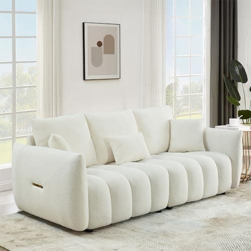 Modern 82 Comfy Teddy Cloud Sofa for Living Room, Bedroom, Office, Apartment