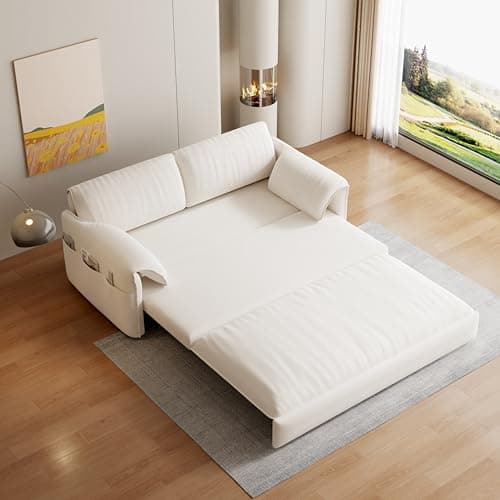 FANYE 63.8" Living Room Queen Sofabed 3-in-1 Convertible Sleeper Sofa