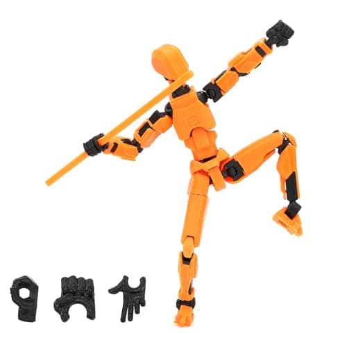 ONEST 8-Piece T13 3D Printed Multi-Jointed Robot Action Figures for Game Lovers