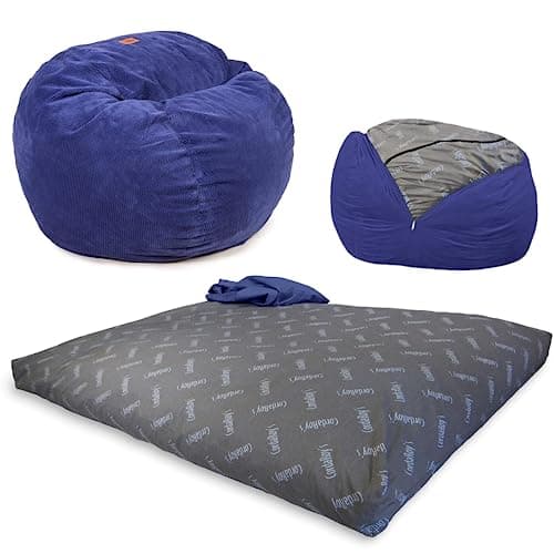 CordaRoy's Rainforest Chenille Bean Bag - Bed & Chair - Queen Size - Machine-Wwashable