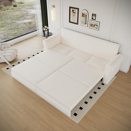 FANYE 63.8" Living Room Queen Sofabed 3-in-1 Convertible Sleeper Sofa