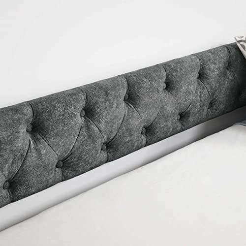 Antetek Grey Twin Size Daybed with Trundle and Modern Velvet Upholstery