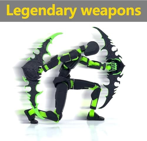 5Pack Titan 13 Action Figures, Lucky 3D Printed Birthday Gift for Kids