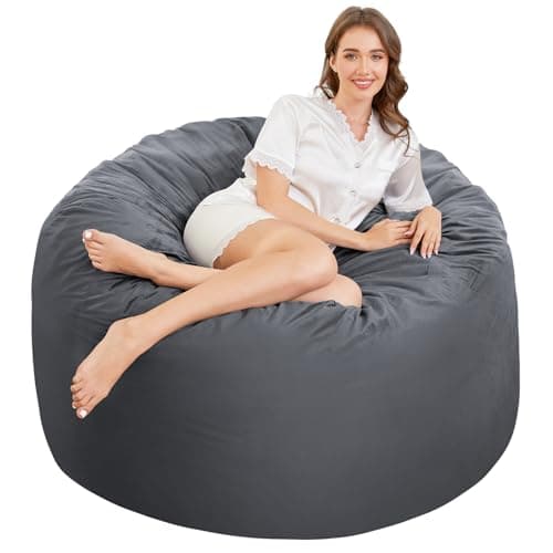 3ft Memory Foam Bean Bag Chair - Soft & Fluffy for Adults/Teens