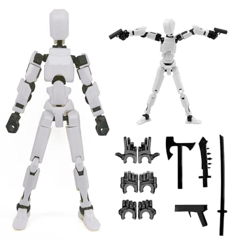 Titan 13 and Nova 13 Action Figure Set, 3D Printed Multi-Articulated Robots (9pcs)