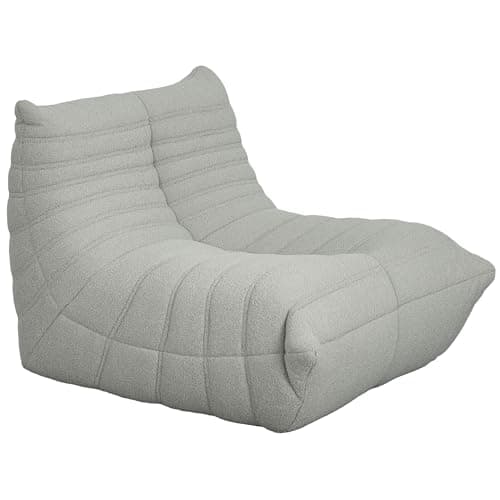 HOMCOM Giant Fireside Bean Bag Chair for Adults, Brown