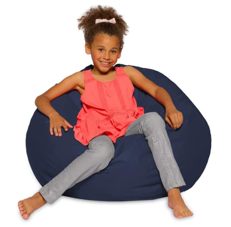 Posh Creations White Stars Bean Bag Chair - Large