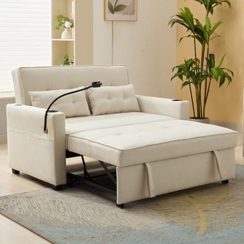 FLEXISPOT XCT4 3-in-1 Convertible Sofa Bed, Gray
