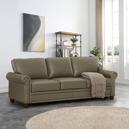 Burgundy Mid Century Modern 3 Seater Sofa with Storage