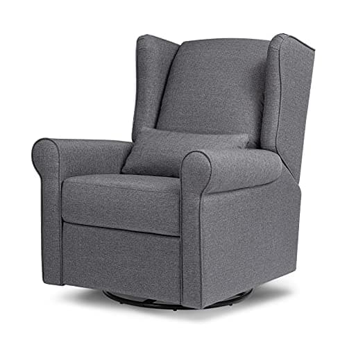 Misty Grey DaVinci Hayden Recliner & Swivel Glider, Greenguard Gold Certified