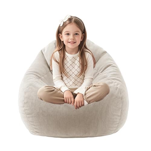 Dusty Pink Memory Foam Bean Bag Chair for Kids/Teens