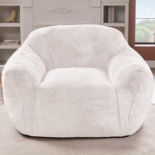 Homguava Spacious Giant Bean Bag Chair with Armrest