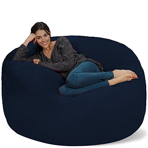 Cinnabar 5' Chill Sack Bean Bag Chair - Giant Memory Foam Lounge with Soft Cover