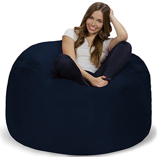 Charcoal Giant Chill Sack Bean Bag Chair - Memory Foam Sofa