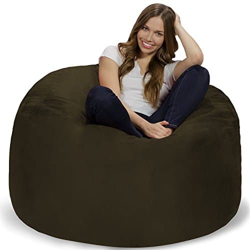 Charcoal Giant Chill Sack Bean Bag Chair - Memory Foam Sofa