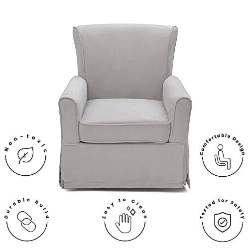 Delta Children Benbridge Swivel Rocker Chair - Dove Grey