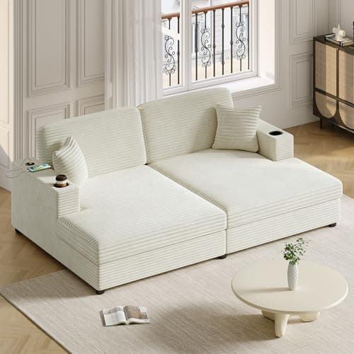 Modern 55" Oversized Chaise Lounger, Chenille Fabric Sleeper Sofa Couch for Living Room, Bedroom and Office (Blue-gray/55)  
Modern 55" Chaise Lounger, Chenille Fabric Sleeper Sofa Couch with Charge Station for Living Room, Bedroom and Office (Blue-g