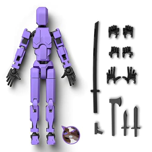 Pre-Assembled T13 Anti-Gravity Magnetic Action Figure Set (Red+Blue)