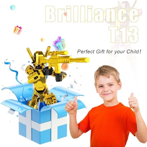 Lucky Lucky 13 Movable T13 Robot Action Figure, Desktop Gift for Toy Lovers