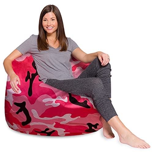 Posh Creations White Stars Bean Bag Chair - Large