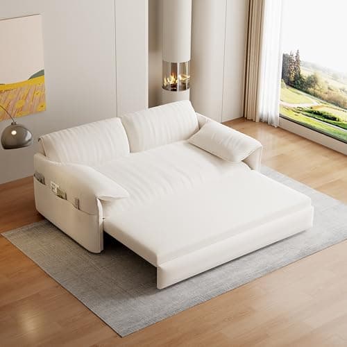 FANYE 63.8" Living Room Queen Sofabed 3-in-1 Convertible Sleeper Sofa