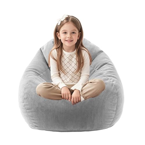 Dusty Pink Memory Foam Bean Bag Chair for Kids/Teens