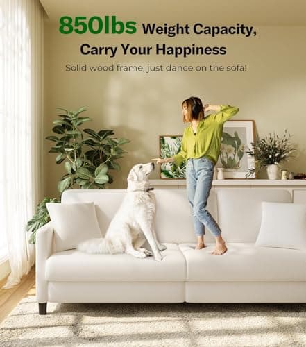 83" Teddy Fleece Loveseat Sofa for Living Room, Tool-Free Setup, Beige