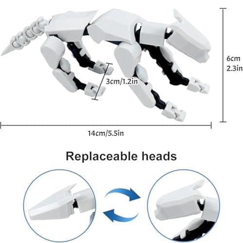3D Printed T13 Multi-Jointed Action Figure Gift for Collectors (2PCSY-C)