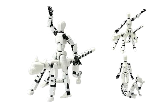 Titan 13 Robot Cat Action Figure Set for Desk Decorating