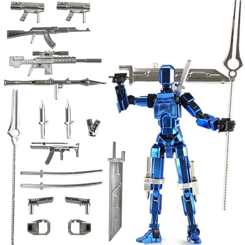 Lucky Lucky 13 Movable T13 Robot Action Figure, Desktop Gift for Toy Lovers