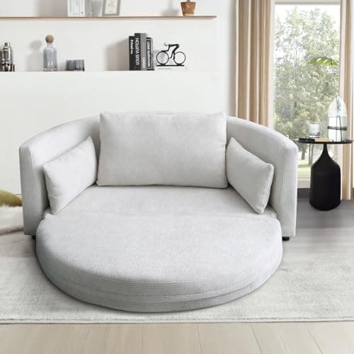 Antetek 2 in 1 Folding Sofa Bed, Comfy Game Lounger for Adults
