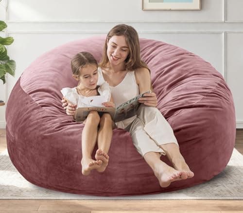 EDUJIN 5 ft Dark Gray Memory Foam Bean Bag Chair