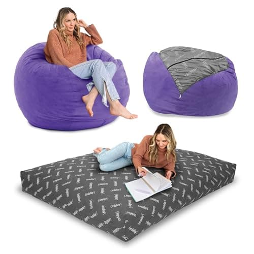 CordaRoy's Rainforest Chenille Bean Bag - Bed & Chair - Queen Size - Machine-Wwashable