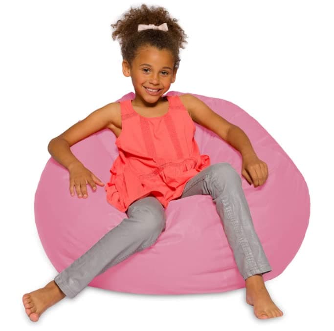 Posh Creations White Stars Bean Bag Chair - Large