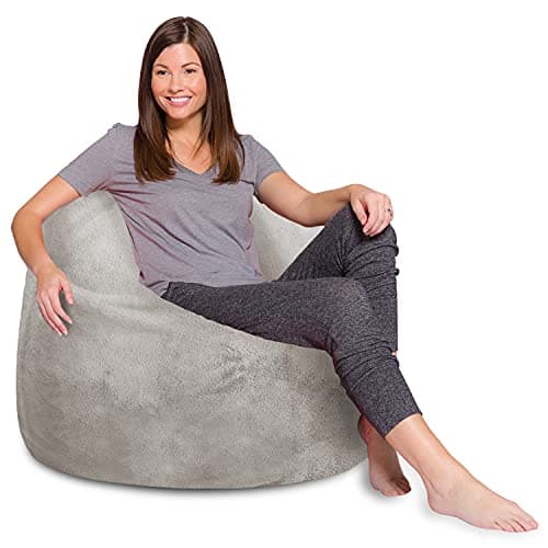 Posh Creations White Stars Bean Bag Chair - Large