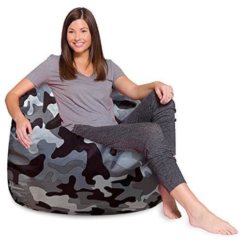 Posh Creations White Stars Bean Bag Chair - Large