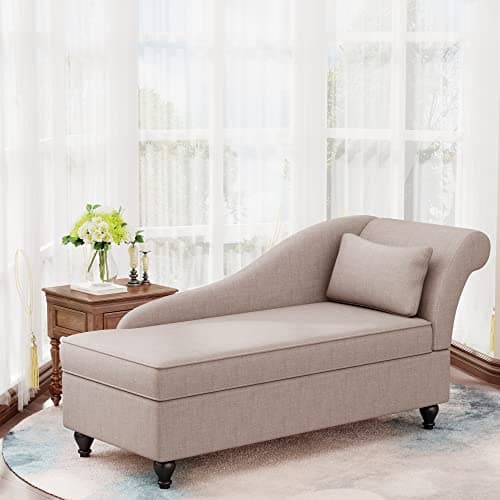 Yongqiang Tan Upholstered Right Arm Recliner Chaise Lounge Living Room Bedroom
