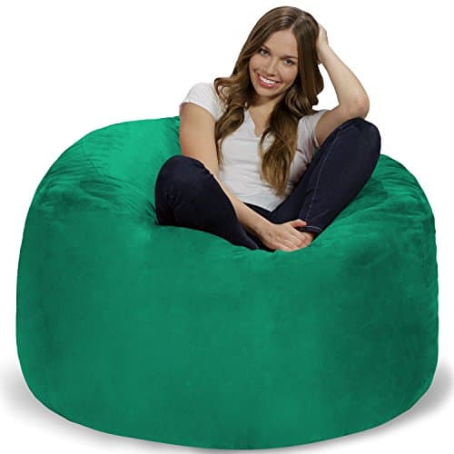Charcoal Giant Chill Sack Bean Bag Chair - Memory Foam Sofa